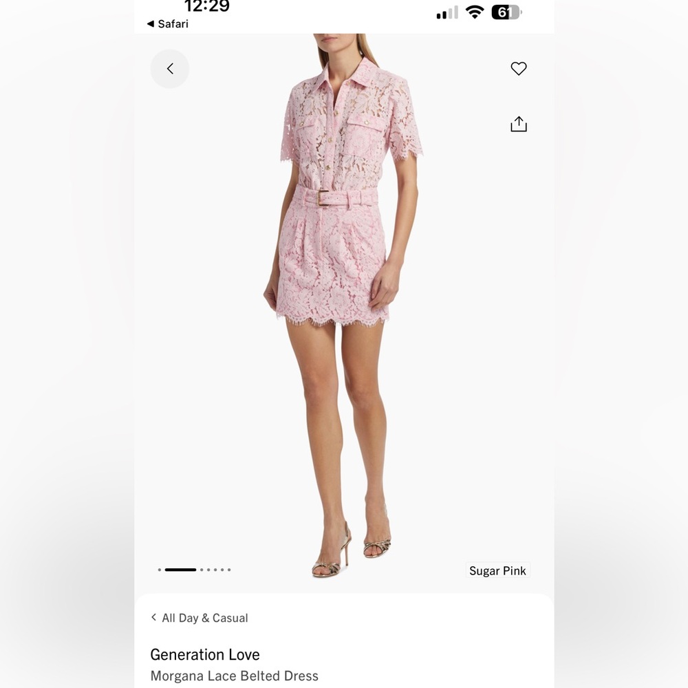 Generation Love Pink Lace Dress - Picture 2 of 5